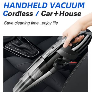 timbutus wireless vacuum cleaner rechargeable for car home, 120w