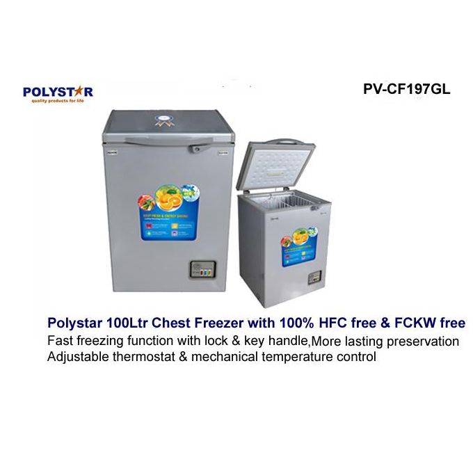polystar 100 liters super fast freezing chest freezer polystar 100 liters super fast freezing chest freezer